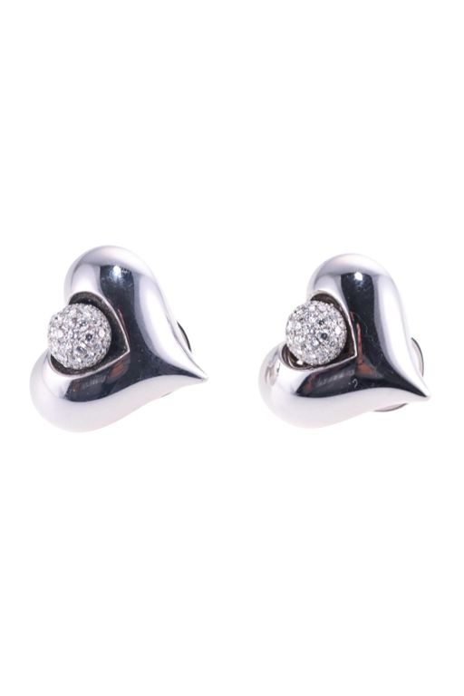 18k White Gold Diamond Earrings
