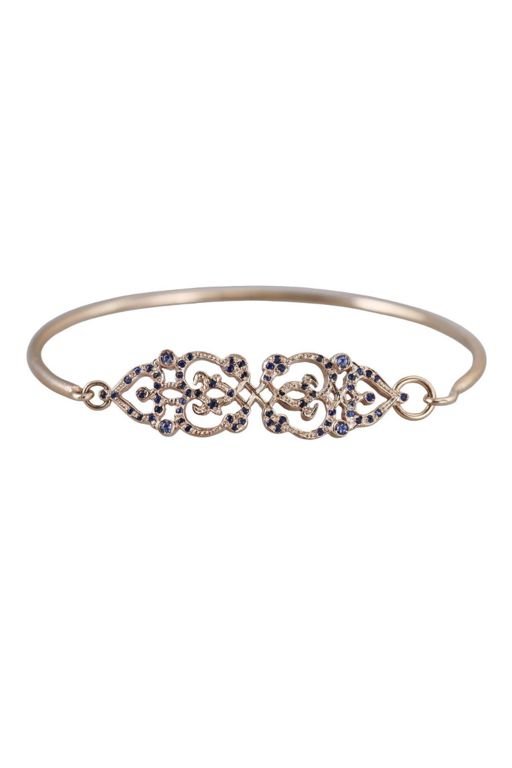 18k Yellow Gold Sapphire Bracelet