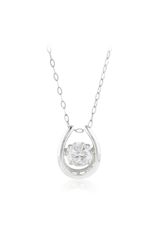 Platinum Diamond Pendant Necklace