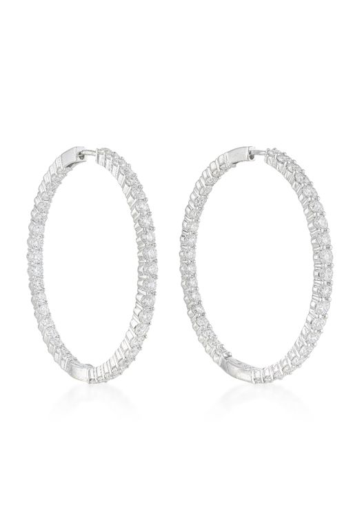 Pair of 18k Gold Diamond Earrings