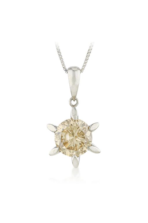 Platinum Diamond Pendant Necklace