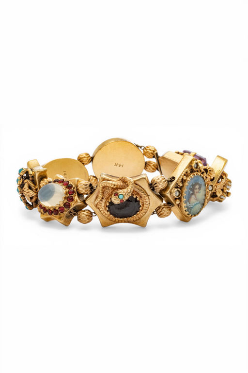 14k Gold Multi-Gem Bracelet