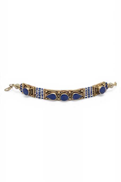 Silver Lapis Lazuli Bracelet