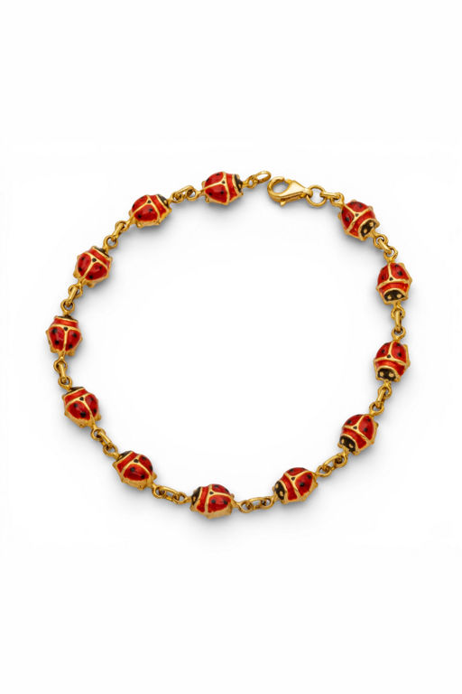 10k Gold Enamel Bracelet