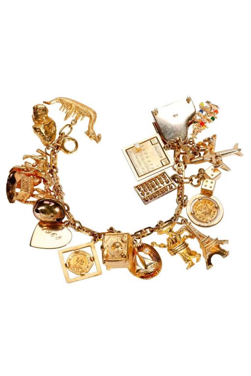 18k Gold Charm Bracelet