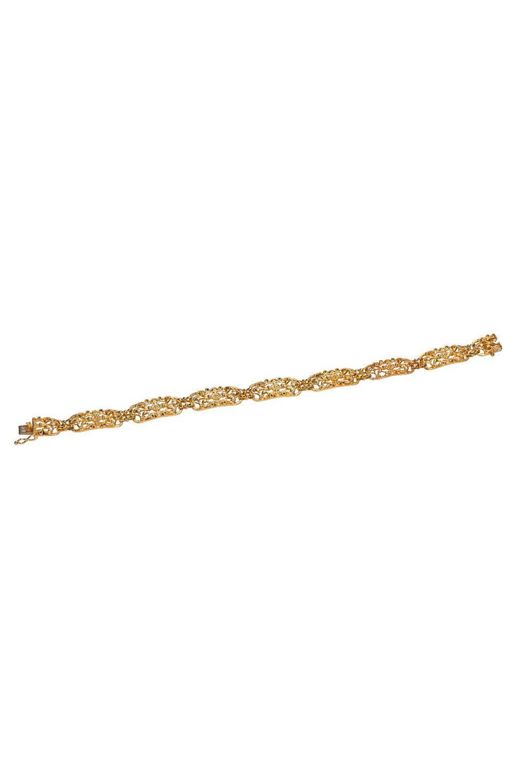 18k Gold Fleur-de-Lys Bracelet