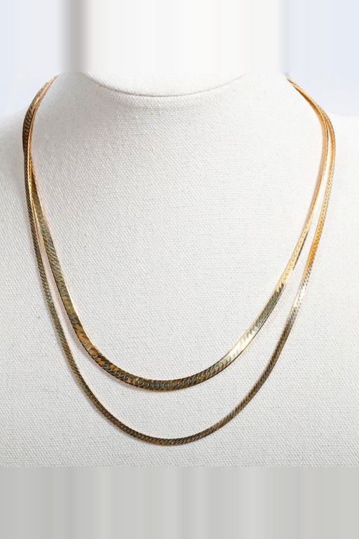 Two 14k Gold Chain Necklaces