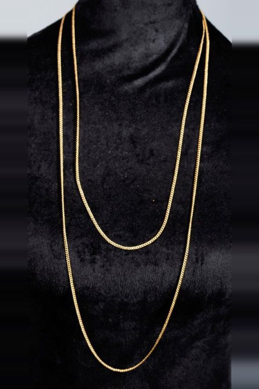 14k Gold Curb Chain Necklace