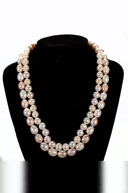 Two Gold Pearl Necklaces