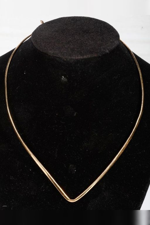 14k Gold Collar Necklace