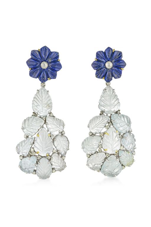 14k Gold Multi-Gem Earrings