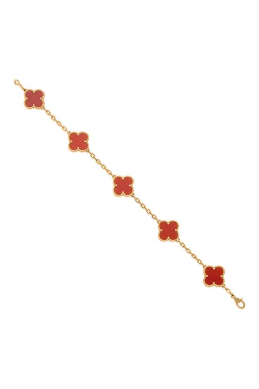18k Yellow Gold Carnelian Bracelet