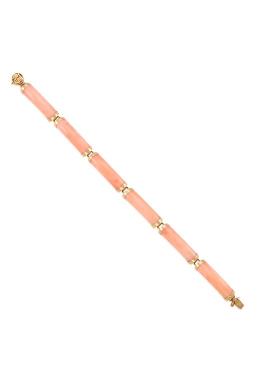 14k Gold Coral Bracelet