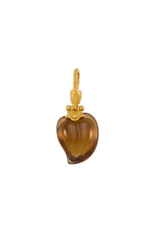22k Gold Citrine Pendant