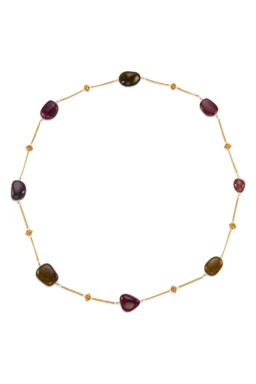 18k Gold Tourmaline Necklace