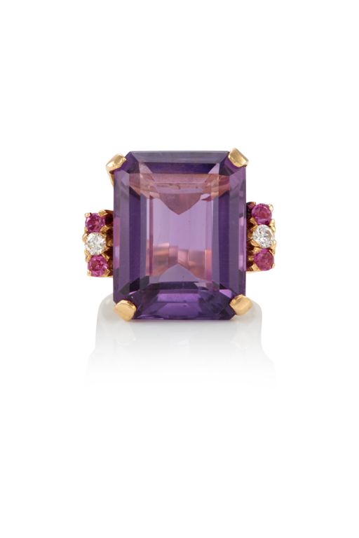 14k Gold Multi-Gem Ring