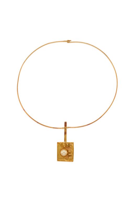 18k Gold Pearl Pendant Necklace