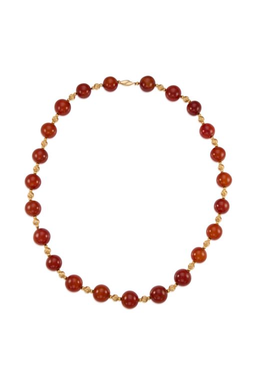 14k Gold Chalcedony Necklace