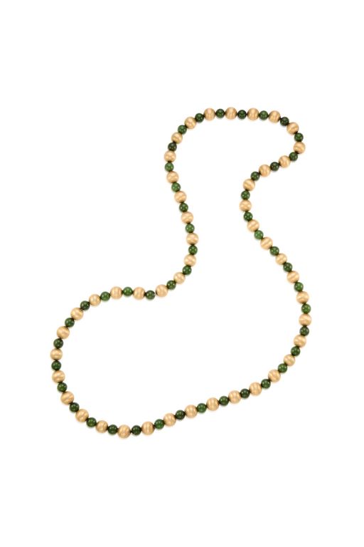 14k Gold Serpentine Necklace