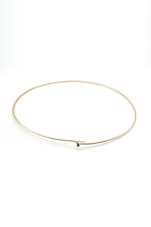 18k Gold Onyx Necklace