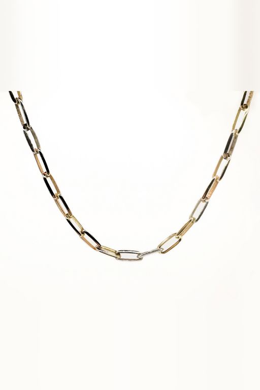 18k Gold and Sterling Silver Necklace