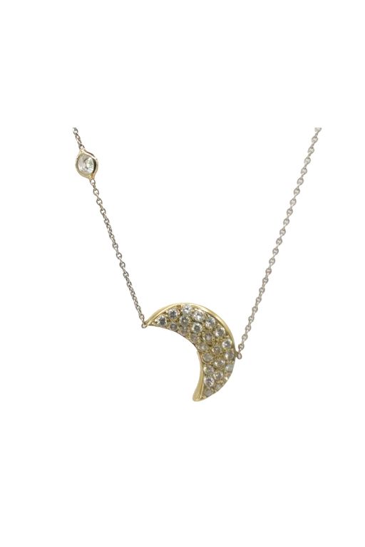 18k Gold Diamond Pendant Necklace