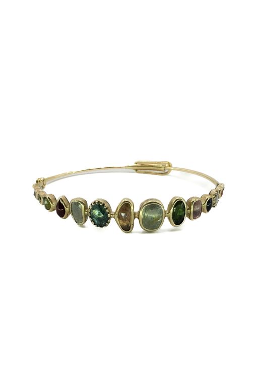 18k Gold Multi-Gem Bracelet