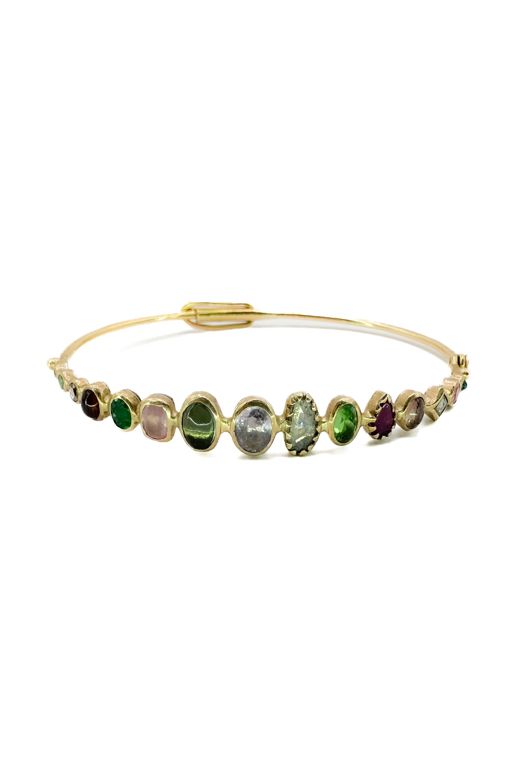 18k Gold Multi-Gem Bracelet