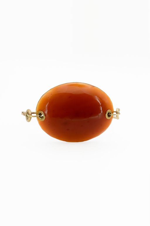 14k Gold Carnelian Bracelet