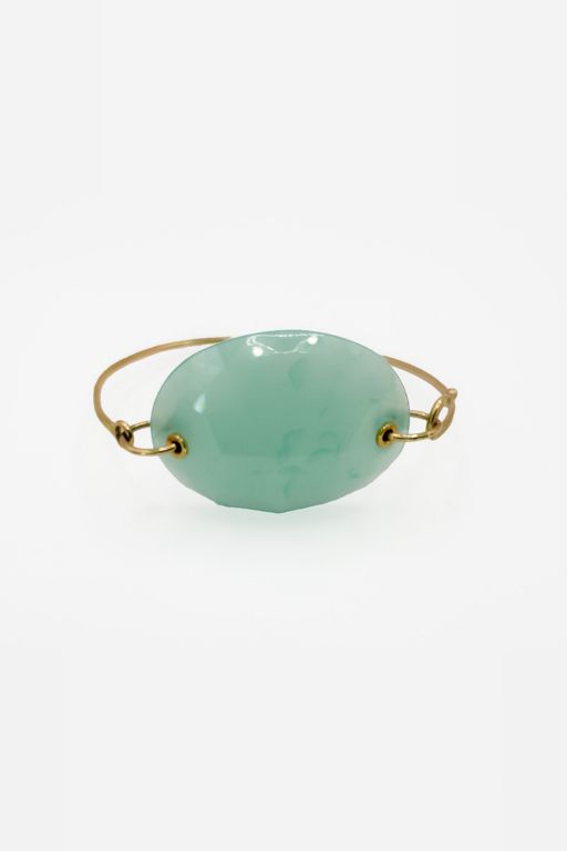 14k Gold Stone Bracelet