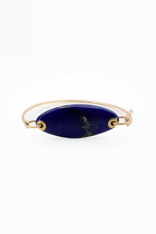 14k Gold Lapis Lazuli Bracelet