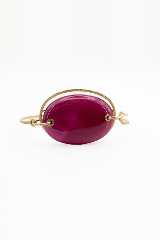 14k Gold Ruby Bracelet
