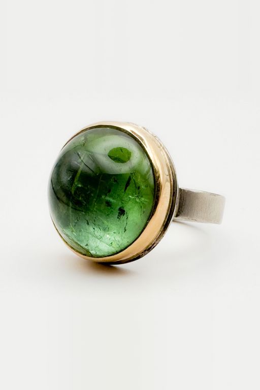 14k Gold Peridot Ring