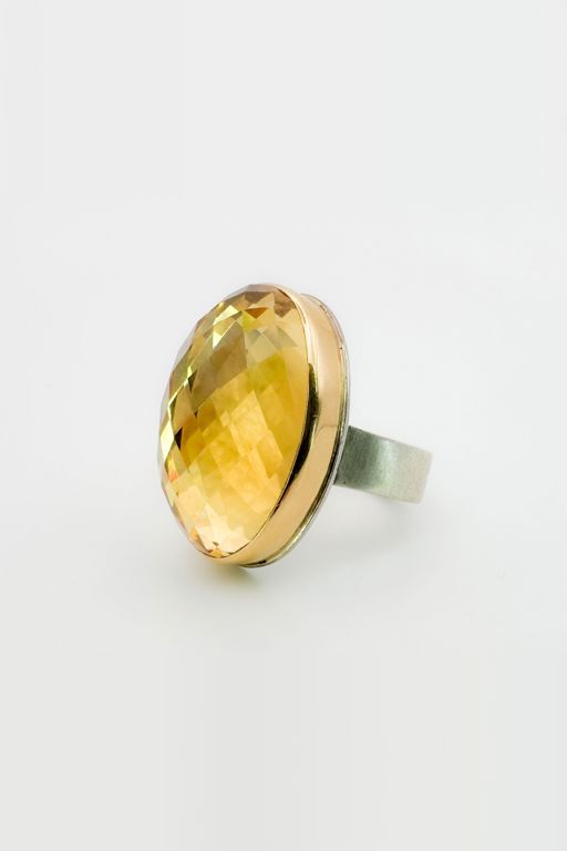 14k Gold Citrine Ring