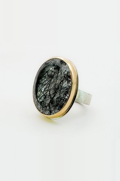 14k Gold Quartz Ring