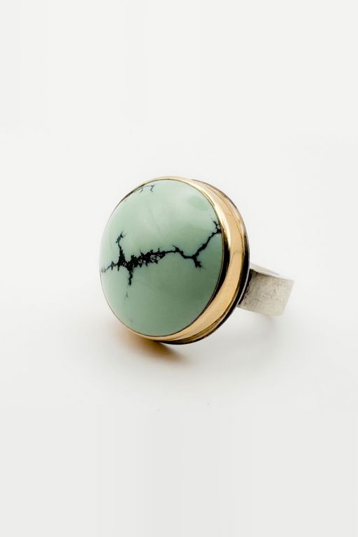 14k Gold Turquoise Ring