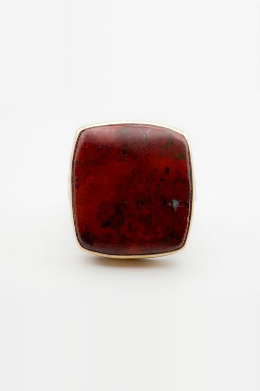 14k Gold Jasper Ring