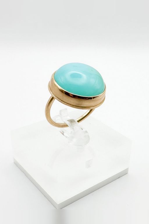 14k Gold Chalcedony Ring