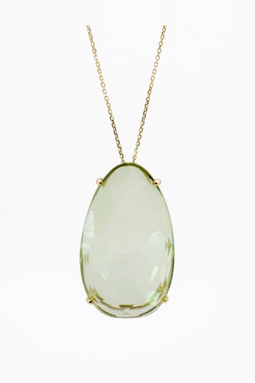 14k Gold Amethyst Pendant Necklace