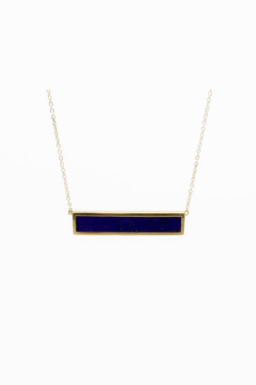 18k Gold Lapis Lazuli Necklace