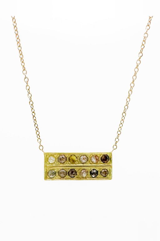 18k Gold Diamond Pendant Necklace