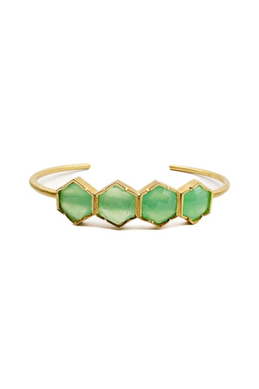 18k Gold Emerald Bracelet