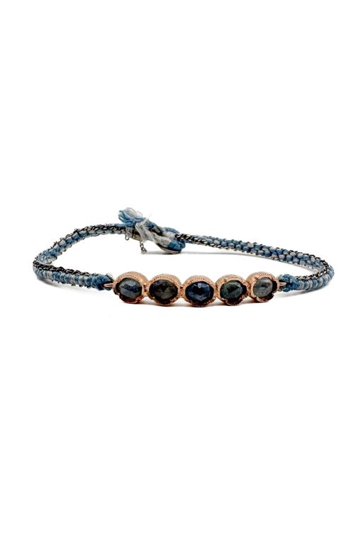 14k Gold Sapphire Bracelet