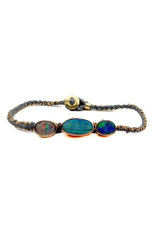18k Gold Opal Bracelet