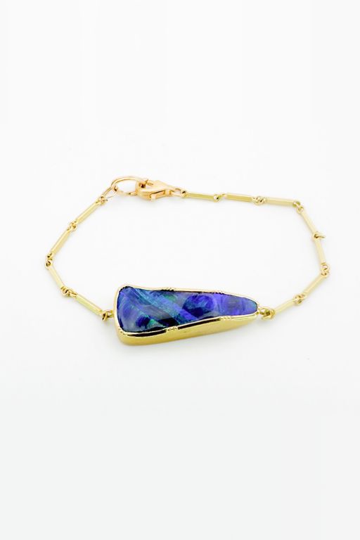 18k Yellow Gold Opal Bracelet
