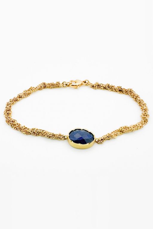 18k Gold Sapphire Bracelet