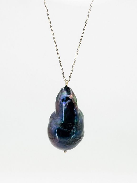 14k Gold Pearl Pendant Necklace