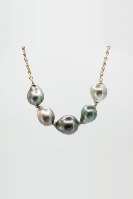 14k Gold Pearl Necklace