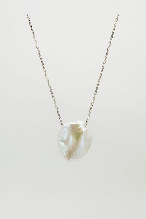 14k Gold Pearl Pendant Necklace