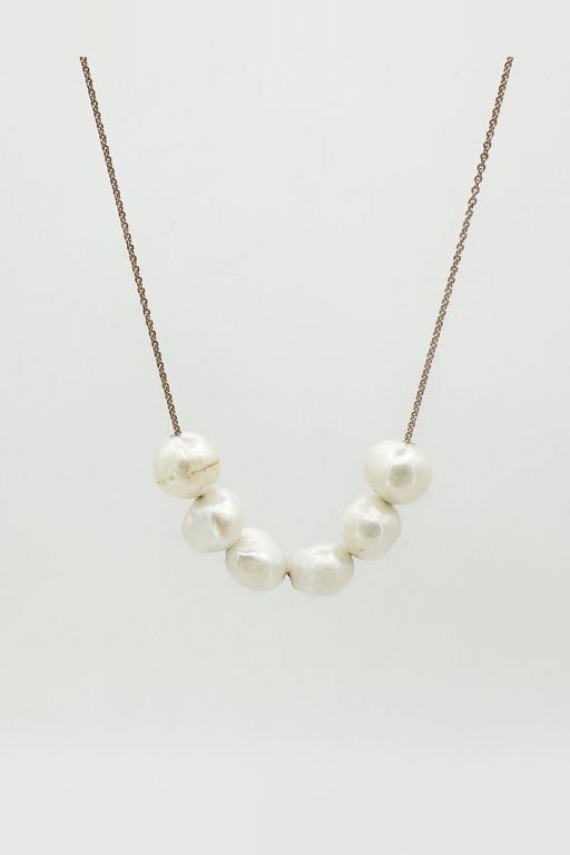 18k Gold Pearl Necklace
